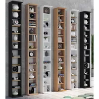 VCM CD-Regal 21 x 20 x 180 cm Weiß