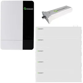 Growatt SPF3500 ES 3,5kW Off-Grid Wechselrichter mit AXE 25.0L Solarspeicher-Set