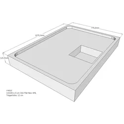 Schröder Duschwannenträger für Flat New E 110x80