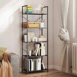 Homcom Bücherregal 60 x 30 x 170,5 cm Schwarz