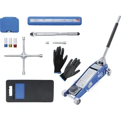 BGS Radwechsel-Service-Satz mit Rangier-Wagenheber 2,5 t | 10-tlg.