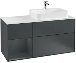 V&B Waschtischunterschrank Finion 120cm, Pl w m, Rg l md b m La, md b m La