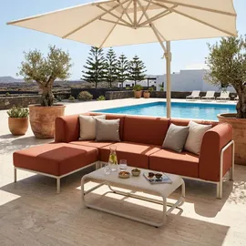 Oviala 232 x 80 x 78 cm Rot
