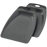 STONELINE Schneidebrett-Set Kunststoff 2 20 x 33,6 cm Schwarz
