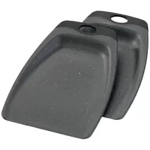 STONELINE Schneidebrett-Set Kunststoff 2 20 x 33,6 cm Schwarz