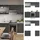 Vicco Küchenzeile Fame-Line 200 cm Anthrazit/Weiß
