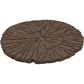 Lemodo Trittstein, Gartenplatte, Gehwegplatte in Baumstammoptik, Beetplatte, Baumscheibe aus Gummi