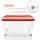 BigDean Aufbewahrungsbox 60 L 4-tlg. rot