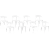 Beliani Esszimmerstuhl 8er Set GUBBIO