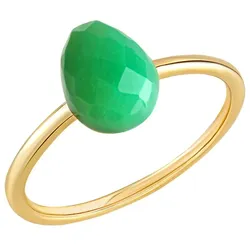 Jamelli Ring 925/- Sterling Silber Chrysopras grün 1,44ct. 054 (17,2) Damen 