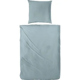 Primera Uni Luxus-Satin Grau 155 x 220 cm + 2 x 80 x 80 cm