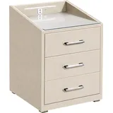 ed exciting design Nachtschrank Moon 47 x 46 x 61 cm Beige