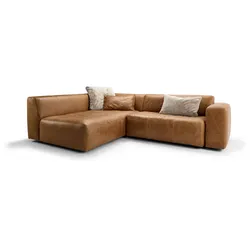 Bullfrog Ecksofa 1001 Camp Leder Gold Kupfer