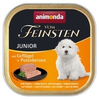 Animonda Vom Feinsten Junior mit Geflügel + Putenherzen Nassfutter