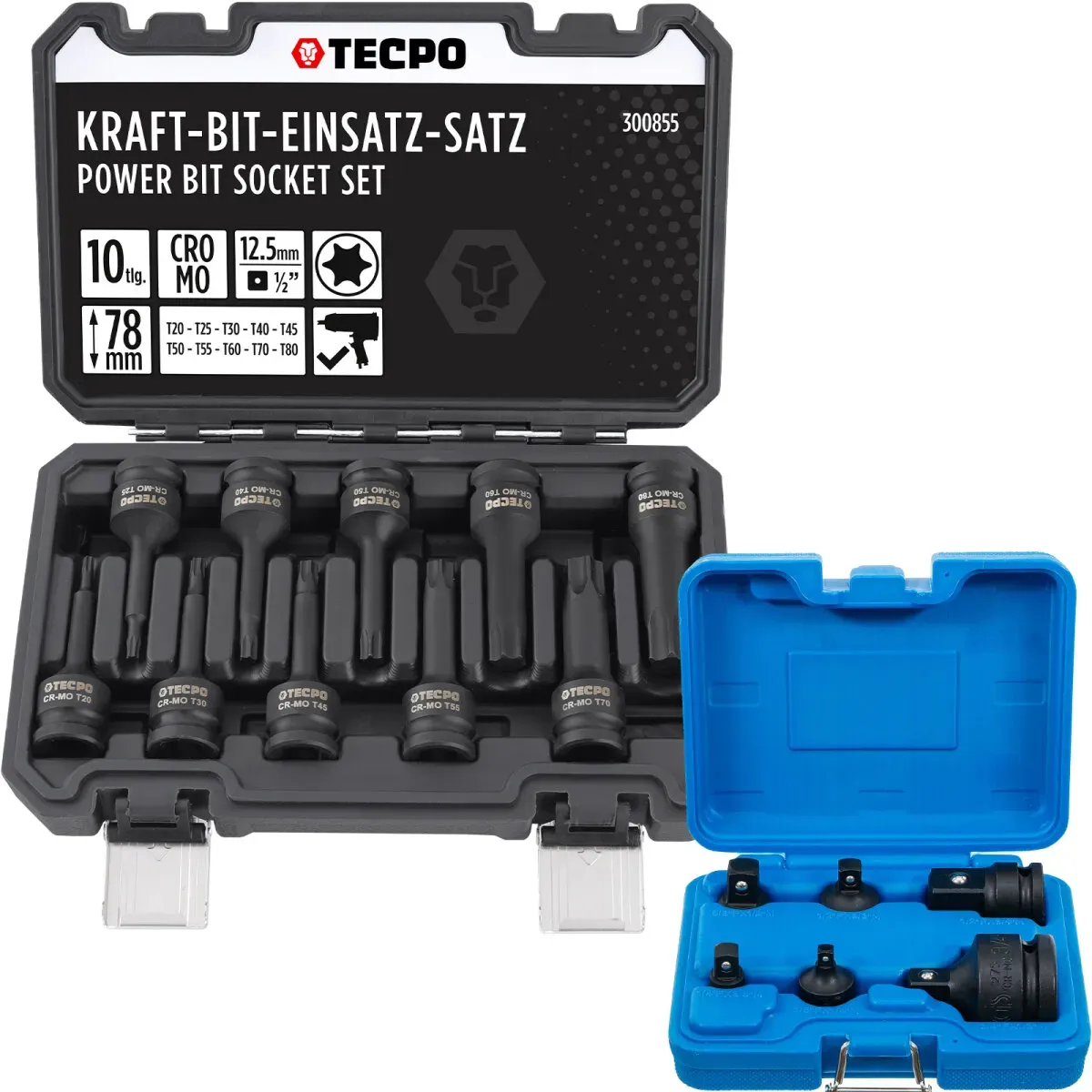 Kraft-Bit-Einsatz + Kraft Adaptersatz