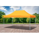 Faltpavillon Faltzelt Pavillon 3x4,5 Orange Gartenzelt Klappzelt Wasserdicht