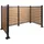 Proregal Mülltonnen-Zaun 206 x 130 x 110 cm braun