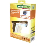 WINDHAGER Montageset Seilspannmarkise Edelstahl InoxLine Silber Befestigungsset