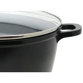 ELO BLACK CAST Topf-Set 4-tlg. Kochtopf + Suppentopf + Glasdeckel