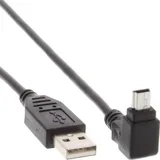 TECHLY USB 2.0 USB-A Stecker, USB-Mini-A Stecker 1.80 m Schwarz ICOC-MUSB-AA-018ANG
