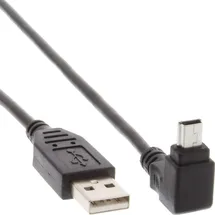 TECHLY USB 2.0 USB-A Stecker, USB-Mini-A Stecker 1.80 m Schwarz ICOC-MUSB-AA-018ANG