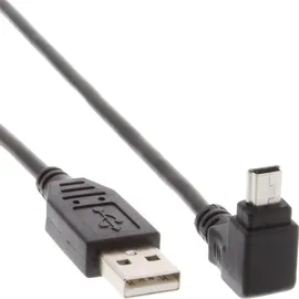 TECHLY USB 2.0 USB-A Stecker, USB-Mini-A Stecker 1.80 m Schwarz ICOC-MUSB-AA-018ANG