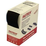 FASTECH® B50-SK-L-999905 Klettband zum Aufkleben Hotmelt Flauschteil (L x B) 5m x 50mm Schwarz 5m