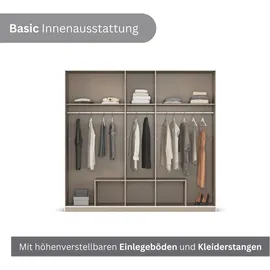 Rauch Wäscheschrank GAMMA 226 x 248 x 54 cm Eiche artisan/Alpinweiß