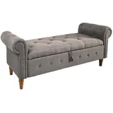 HTI-Living, Sitzbank, Sitzbank mit Stauraum Lora Leinen (162 cm)