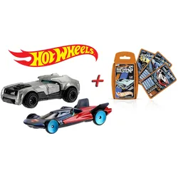 Hot Wheels "Batman v Superman" (2er Pack) + Top Trumps Hot Wheels