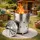 INDA-EXCLUSIV XL Feuertonne 75 L. verzinkt Feuerfass Verbrennungstonne Gartentonne Gartenofen