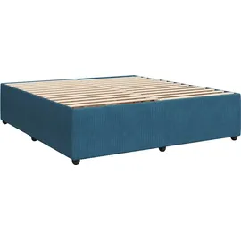 vidaXL Boxspringbett 180 x 200 cm Blau