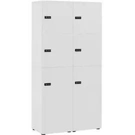 MÖBELPARTNER Spind 90,8 x 40,7 x 185,2 cm Weiß