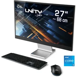 CSL All-in-One-PC Unity U27 2023 27" Full HD Intel Core i5-1235U 4,4 GHz 96 GB RAM 4000 GB SSD Intel Iris Windows 11 Home