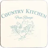 Premier Housewares Set von 4 Untersetzer, Landküche, Kork