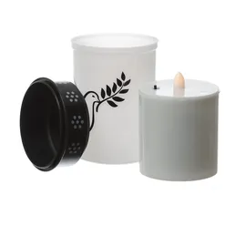 MARELIDA LED Grablichter Taube 12 cm 2 St. weiß