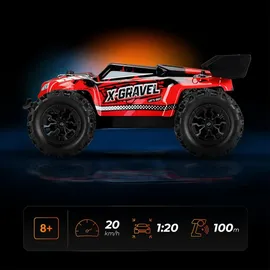 Overmax RC-Auto X-Gravel 1:20 2CH RTR rot/grün