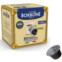 Caffè Borbone Kompatibel Nescafé Dolce Gusto 50 Kapseln Mischung Schwarz