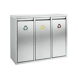 ReinigungsBerater Wertstoff-Sortieranlage 3x15 l Silber