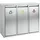 ReinigungsBerater Wertstoff-Sortieranlage 3x15 l Silber