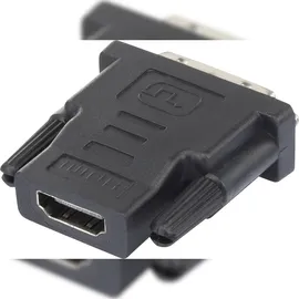 Renkforce RF-4212228 HDMI / DVI Adapter [1x HDMI-Buchse - 1x DVI-Stecker 24+1pol.] Schwarz