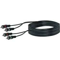 Schwaiger Cinch Audioverbindung 5m Schwarz CIK5450533