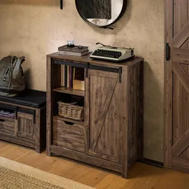 SoBuy Sideboard 80 x 92 x 35 cm Braun