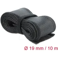 DeLock 19056 19056 Geflechtschlauch Schwarz Polyester 10m 12mm (max)