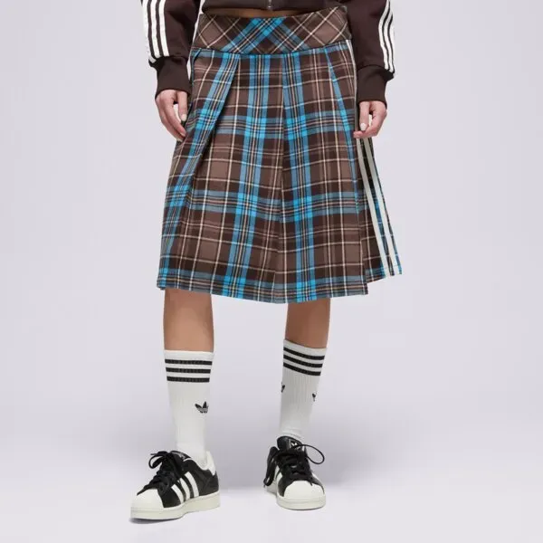 ADIDAS ROCK GFX CHECK SKIRT - Braun - 36