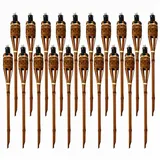 moritz Gartenfackel Bambus 90 cm 20er Set braun