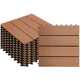 karat gardenoutdoor Klickfliese Royal 30 x 30 cm hellbraun