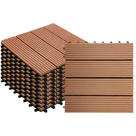 karat gardenoutdoor Klickfliese WPC Royal Bronze 30 x 30 cm 11 St.