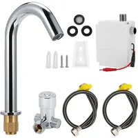 Ugreat - Automatischer G1/2-Zoll-Wasserhahn mit Infrarot-Induktionssensor, Warm- und Kaltwasserhahn für den Haushalt, Höhe 23 cm