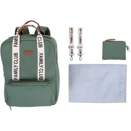 Childhome - Wickelrucksack FAMILY CLUB grün - Grün